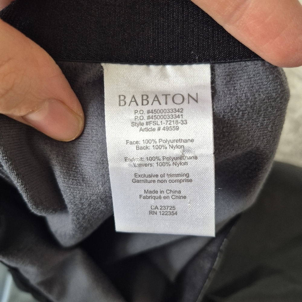 Aritzia Babaton Women's Black Contemporary Edgy Vegan Leather Skirt Size 4 - Picture 4 of 7